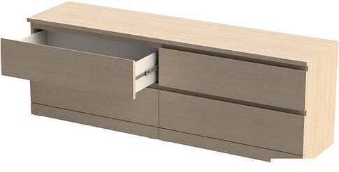 Комод Mio Tesoro Варма 4D (дуб беленый)