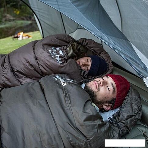 Спальный мешок Naturehike U250S NH20MSD07 (левая молния, голубой)