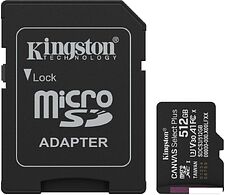 Карта памяти Kingston Canvas Select Plus microSDXC 512GB SDCS3/512GB (с адаптером) Карта памяти Kingston Canvas Select Plus microSDXC 512GB SDCS3/512GB (с адаптером)