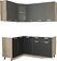 Готовая кухня Интерлиния Мила 12x18 без столешницы (серебристый/антрацит)