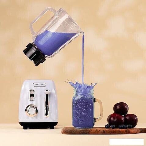 Стационарный блендер Cecotec Power Black Titanium RetroBlue