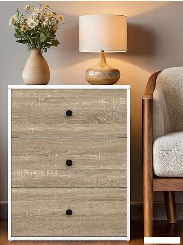 Тумба Mio Tesoro Мини 3 ящика 2.07.03.060.11 (белый/сонома)