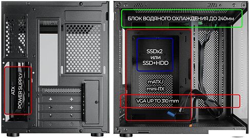 Корпус Ginzzu V100