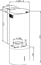 Кухонная вытяжка HOMSair Art 1050WL 35 (черный) Кухонная вытяжка HOMSair Art 1050WL 35 (черный)