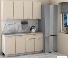 Готовая кухня ЭлиГард Lion 2 1.6 (персидский жемчуг/малага)