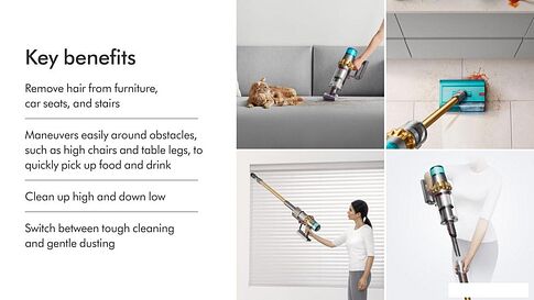 Вертикальный пылесос с влажной уборкой Dyson V15s Detect Submarine 448799-01