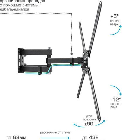 Кронштейн для телевизора Kromax Corbel-9