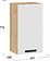 Шкаф навесной Трия Тиана 1В4 (дуб крафт золотой/белый супермат)