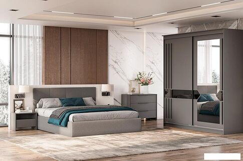 Комод Mio Tesoro Камелия 1К 3 ящика (графит серый)