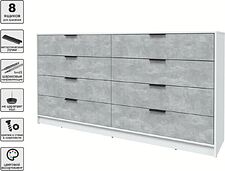 Комод Интерлиния Концепт КТ-К197 (бетон/белый платинум)