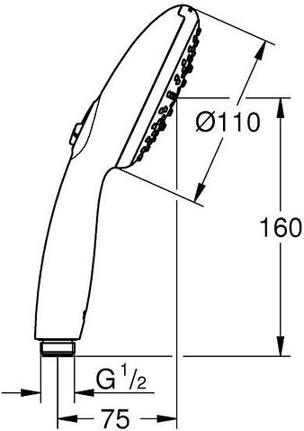 Душевая лейка Grohe Tempesta 28419003