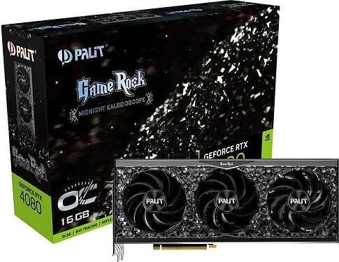 Видеокарта Palit GameRock Midnight Kaleidoscope GeForce RTX 4080 16GB OC NED4080S19T2-1030G