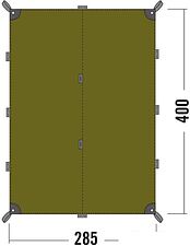 Тент Tatonka Tarp 4 (светло-оливковый)