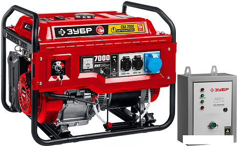 Бензиновый генератор Зубр СБА-7000