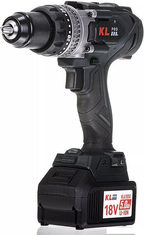 Ударная дрель-шуруповерт KLPRO KLDM18BHX-50 (с 2-мя АКБ, кейс)