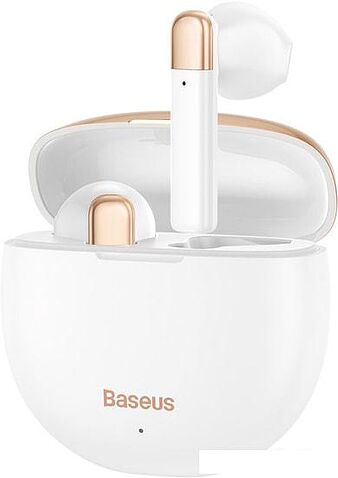 Наушники Baseus Encok W2 (белый/золотистый)