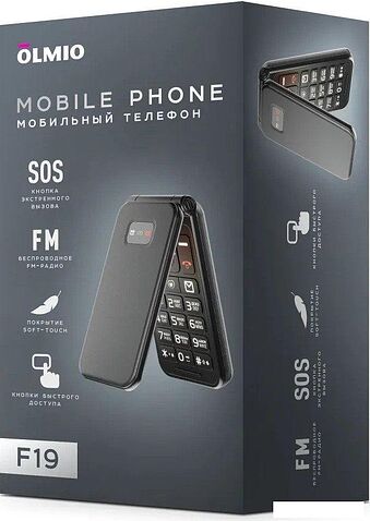 Телефон Olmio F19 (черный)
