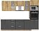 Готовая кухня Интерлиния Мила 2.6 ВТ без столешницы (дуб золотой/антрацит)