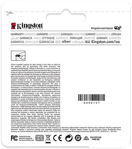 Карта памяти Kingston High Endurance microSDHC 32GB