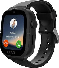 Детские умные часы Elari KidPhone 4G Go (черный)
