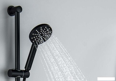 Душевой гарнитур  Aquatek Оберон AQ2016MB (черный матовый)