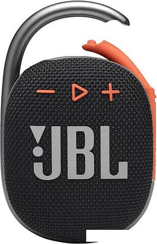 Беспроводная колонка JBL Clip 4 (черный/оранжевый)