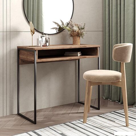 Консольный стол Soma СПМ-4-METAL (дуб золотой крафт/черный)