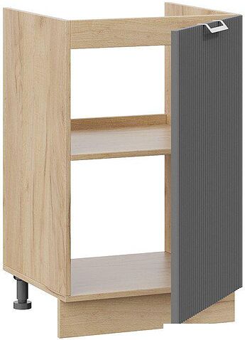 Шкаф напольный Трия Кимберли 1Н5М (дуб крафт золотой/титан)