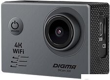 Экшен-камера Digma DiCam 300 (серый)