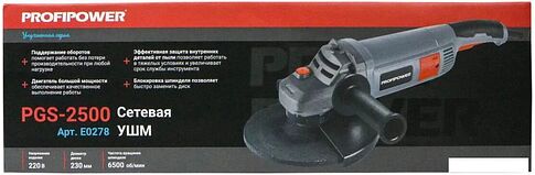Угловая шлифмашина Profipower PGS-2500