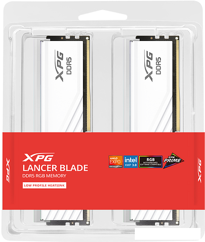 Оперативная память ADATA XPG Lancer Blade RGB 2x16ГБ DDR5 6000 МГц AX5U6000C3016G-DTLABRWH