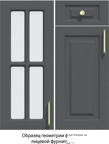 Готовая кухня Интерлиния Мила Шато 1.7x3.3 левая (белый/белый/кастилло темный)