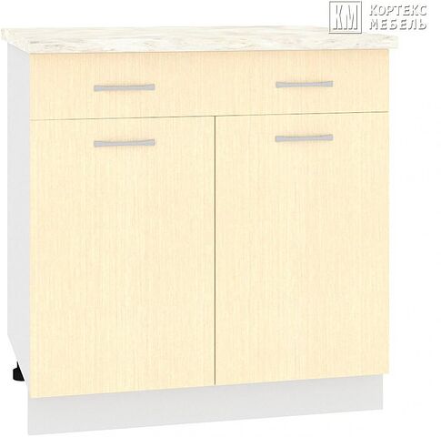 Шкаф напольный Кортекс-мебель Корнелия Лира НШ80р1ш (венге светлый/мадрид)