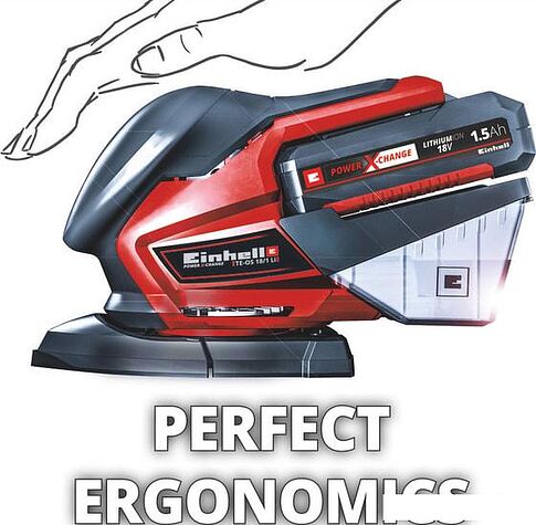 Виброшлифмашина Einhell TE-OS 18/150 Li Solo