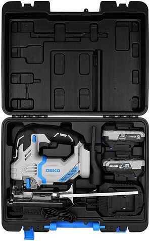 Электролобзик Deko DKJS20V PRO 085-1330 (с 2-мя АКБ)