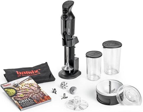 Погружной блендер Bamix DeLuxe M200 BBQ (черный)