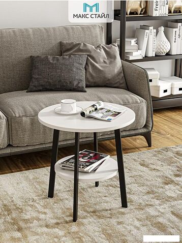 Журнальный столик Макс Стайл СтЖ-525-4-2 (белый)