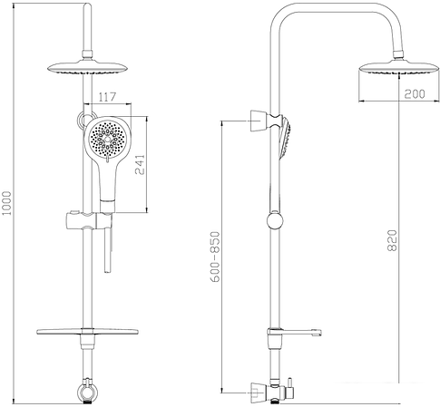 Душевая система Lemark LM8808C