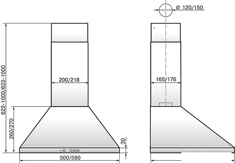 Кухонная вытяжка Elikor Вента 60П-650-К3Д (белый)