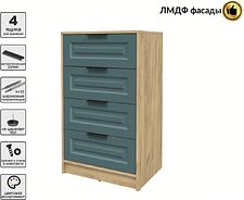 Комод Интерлиния Концепт КТ-К60 Деко (дуб золотой/верде)