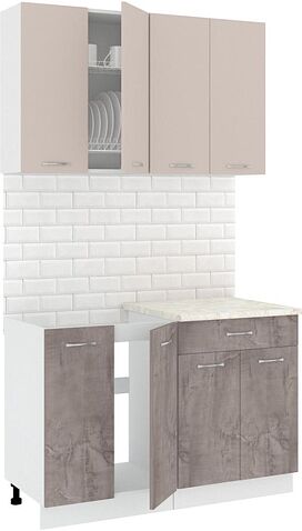 Готовая кухня Кортекс-мебель Корнелия Лира-лайт км.02460 1.2 м (капучино/оникс/королевский опал) Готовая кухня Кортекс-мебель Корнелия Лира-лайт км.02460 1.2 м (капучино/оникс/королевский опал)