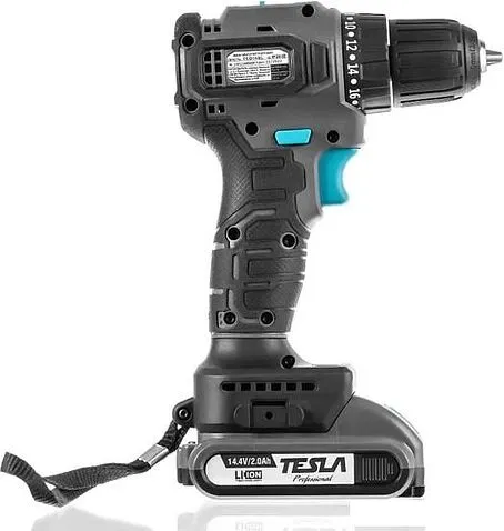Дрель-шуруповерт Tesla TCD14BL 840368 (с 2-мя АКБ, кейс)