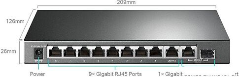 Настраиваемый коммутатор TP-Link TL-SG1210MPE