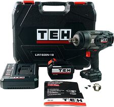 Гайковерт TEH LW1500N-1B (с 1-им АКБ, кейс)