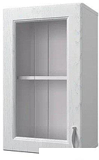 Шкаф навесной Горизонт Принцесса 40 с витриной (арктик)