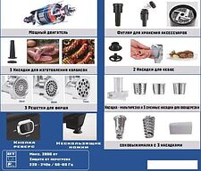 Мясорубка Renova MG260-R1BP