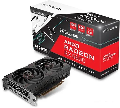 Видеокарта Sapphire Pulse Radeon RX 6600 8GB GDDR6 11310-01-20G