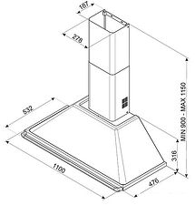 Кухонная вытяжка Smeg KT110BLE