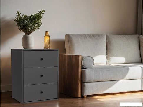 Тумба Mio Tesoro Мини 3 ящика 2.07.03.060.2 (черный)