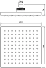 Верхний душ IDDIS 00220SPi64